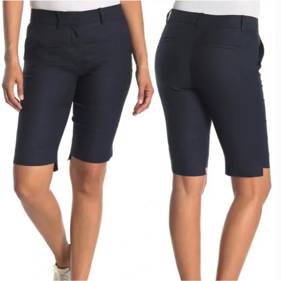 NWT FRAME Linen Blend Capri Trouser Shorts, Size 2 - Picture 1 of 11